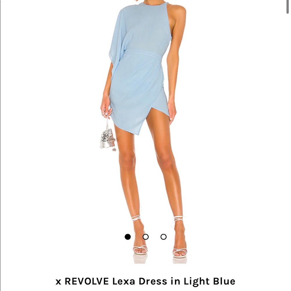 Michael Costello x REVOLVE Lexa Dress in Light Blue